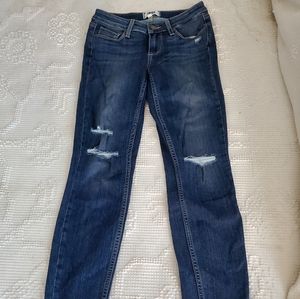 Paige distressed skinny jeans